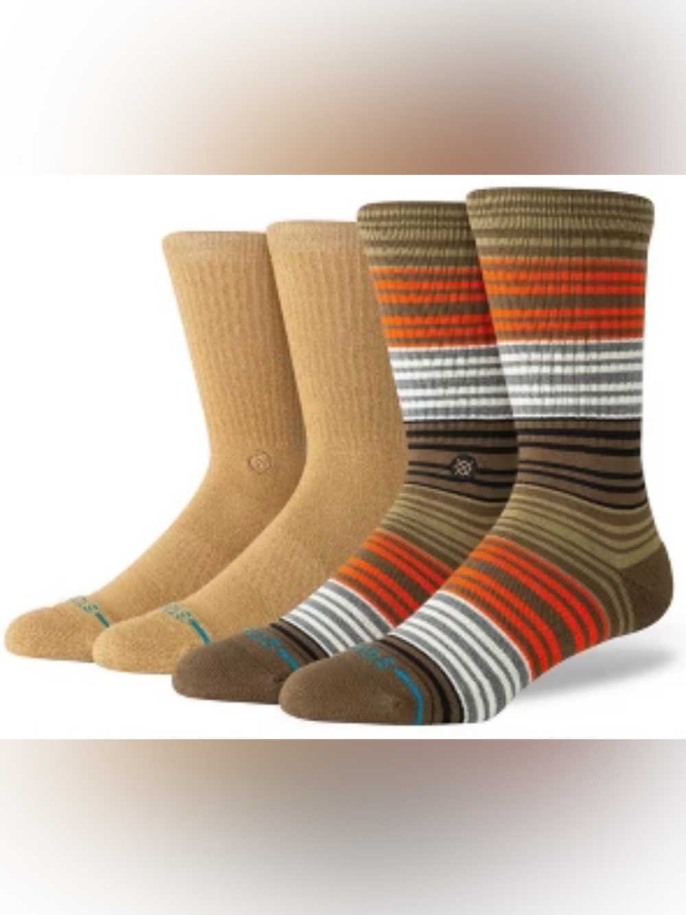 STANCE Men's Casual Cotton Blend Mid Cushion Crew Height Socks (2-Pack)
